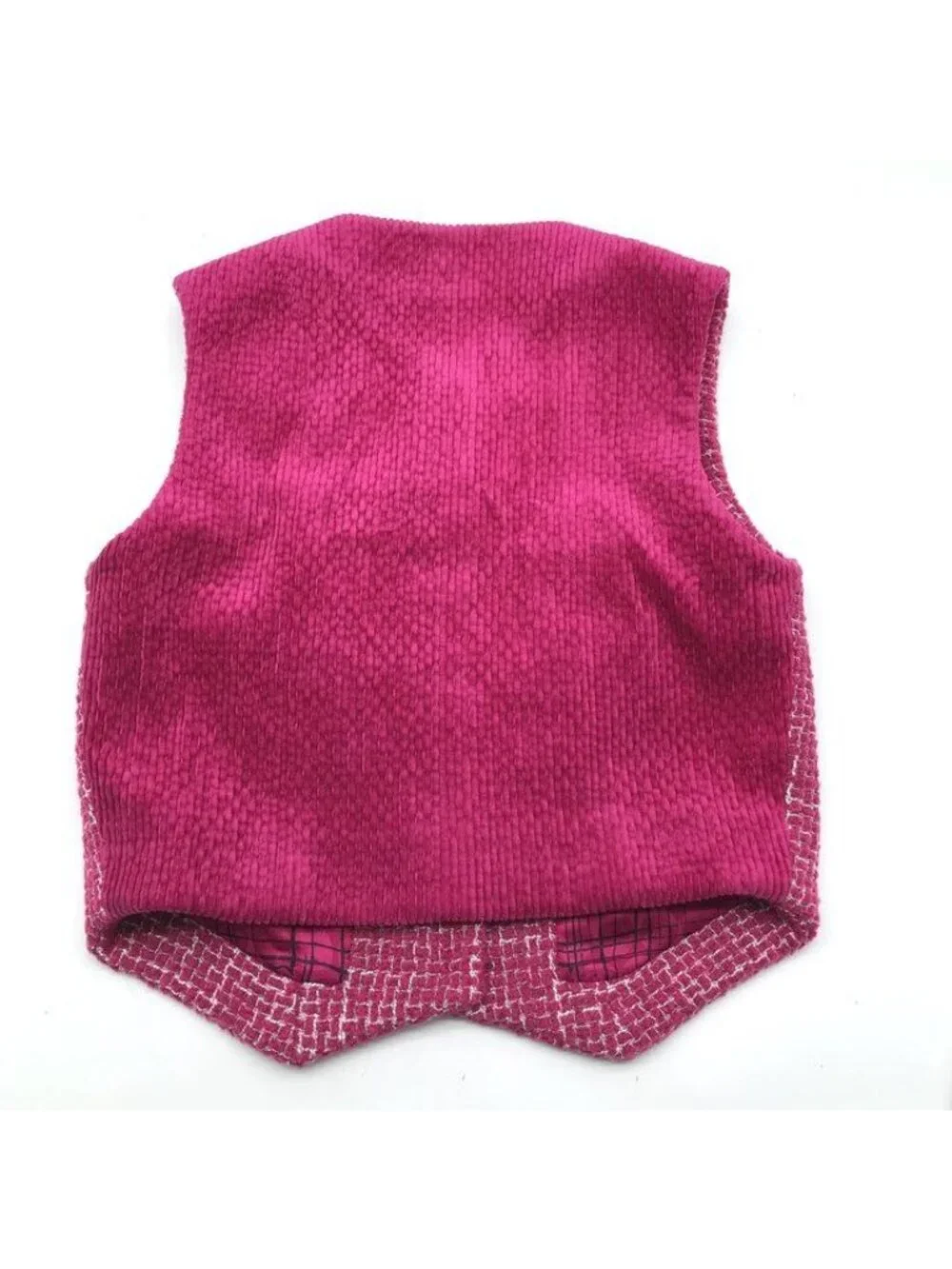 Chanel CC Logo Tweed Vest Pink